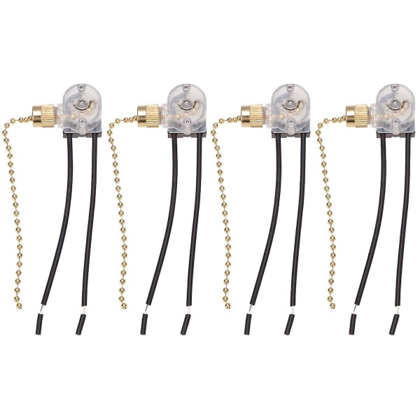 6 Pcs  Ceiling Fan Switches Fan Pull-chain Operator Ceiling Lamp Switch Replacement Part For Home Sc