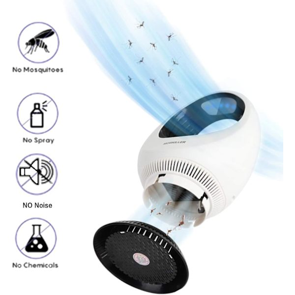 USB-driven Myggdödande Lampa, Myggdödande Lampa, Elektrisk Myggdödare, Ljudlös, Strålningsfri, LED Inomhus Myggfälla