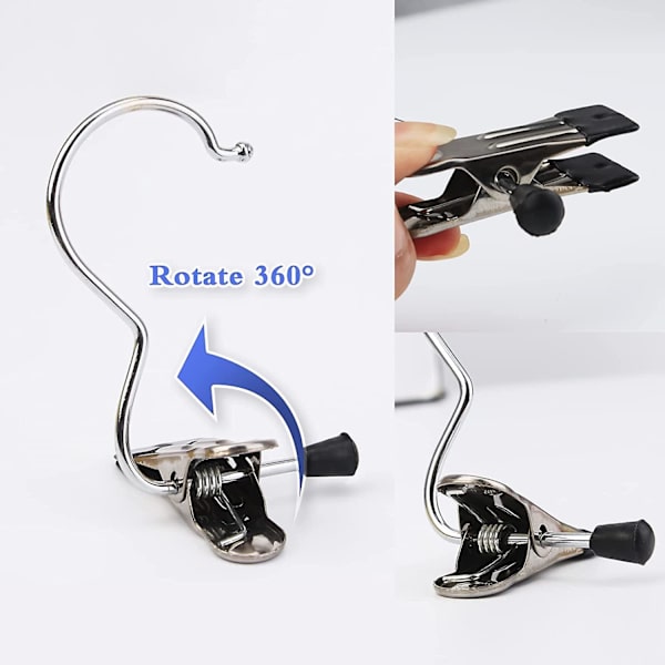 8 st Scarf Hanger, Scarf Holder Tie Hanger Scarf Hanger Rings Scarf Storage Tie Holder Scarf Holder För Scarves Ties Belts Hat (svart)