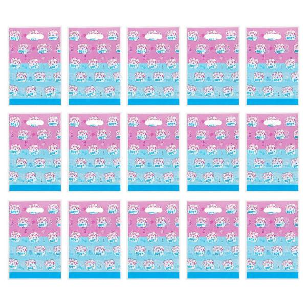 50 st Bulk presentpåsar Gender Reveal Party Supplies Baby Shower Godispåsar Gender Reveal Presentpåsar Sorterad färg25X16,5X0,1CM Assorted Color 25X16.5X0.1CM