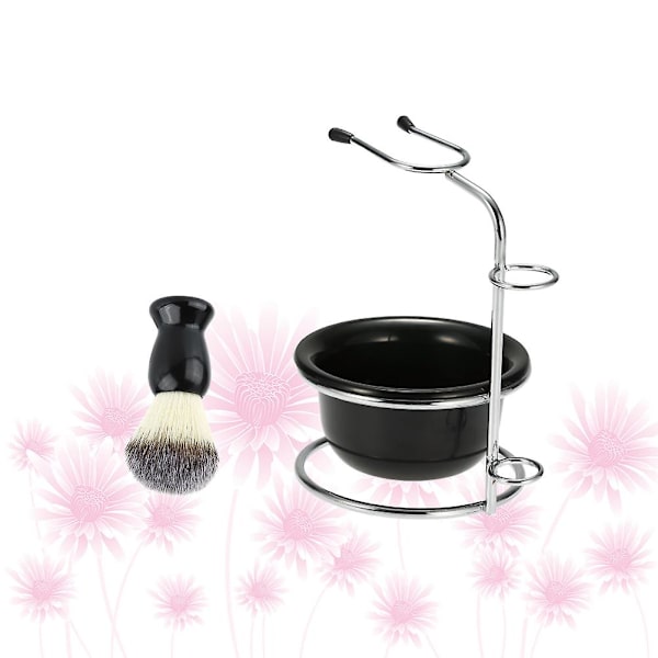 Razor Mænd Barbering Barbering Kost Skål Mænd Barbering Skål Barbering Skål Barbering Kop Sort 12.5 * 11,5 cm Black 12.5*11.5cm