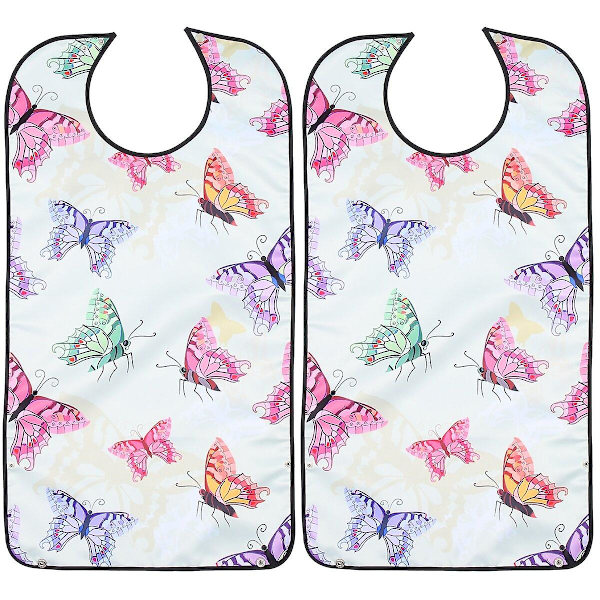 3-pack Vuxenförkläde för Matning Skyddande Förkläde för Äldre Vattentätt Klädskydd 2-pack 86x45cm 2pcs 86x45cm