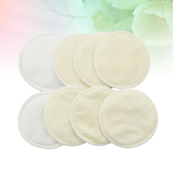 10 stk. Brystpude Vaskbar Mor Åndbar Bambusfiber Brystpude Lækagesikker Genanvendelig Brystpude (beige)Beige1 Beige 10Pcs