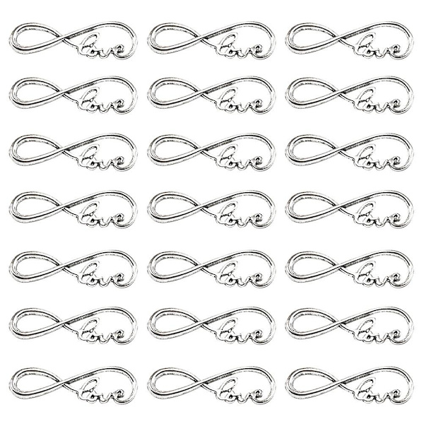 50 st Locket Smycken Görning Berlocker Charm Hänge DIY Hänge Berlocker Legering Hänge CharmSilver Silver