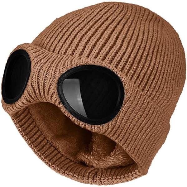 Beanie Men Knit Cuffed Watch Hat Plain Skull Cap Klassisk Varm Vinterhatt Unisex-Voksen