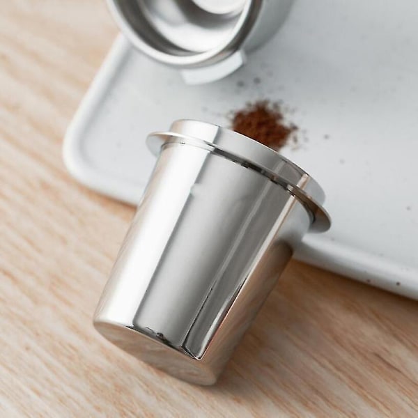 2 stk. Rustfrit Stål Dosering Kop Kaffe Sniffing Kop Pulver Feeder, Sort Sølv