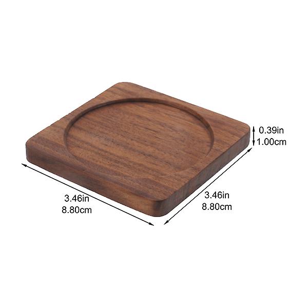 Lämpöä kestävä pöytäalusta, keittiön lusikkateline, kahvikupin alusta, keskipisteen alusta, pöytäalusta Square groove pattern 8.8X8.8X1CM
