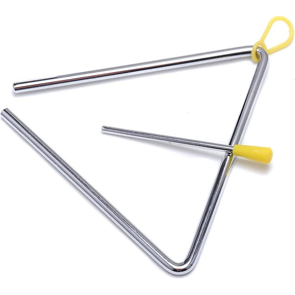 Inch Musikalsk Stål Trekant Percussion Instrument Med Slagstang
