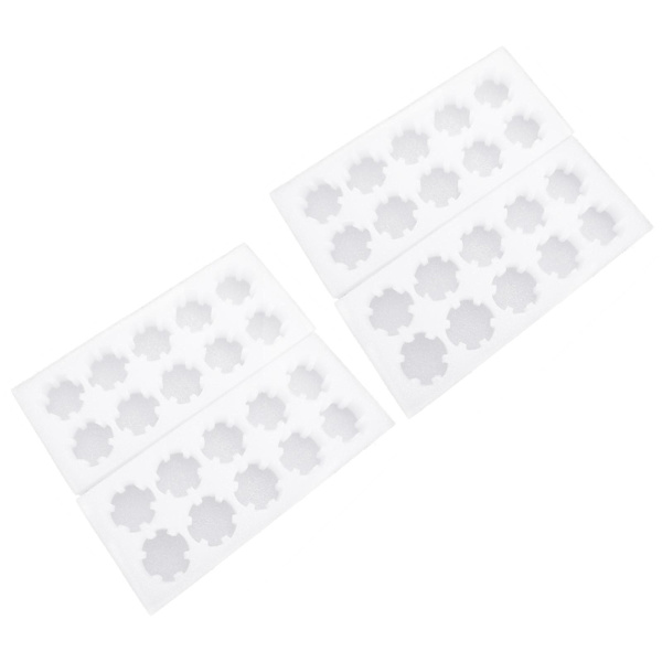 2 Set Behållare Lock Kylskåp Äggbricka Duvägg Hållare Vaktelägg Låda Vit 26.5X11.5cm White 26.5X11.5cm