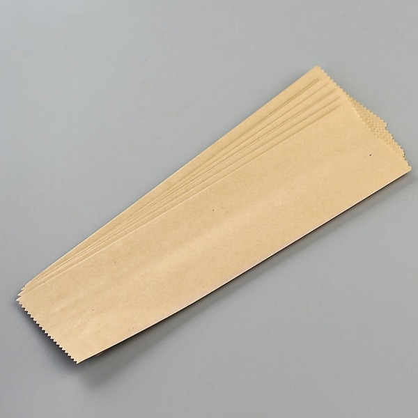 200 st Kraftpapperspåsar Pappersbestick Organizer Resebestick Organizer Japanska Chopsticks Bag Ko Yellow 25.5x6.5cm