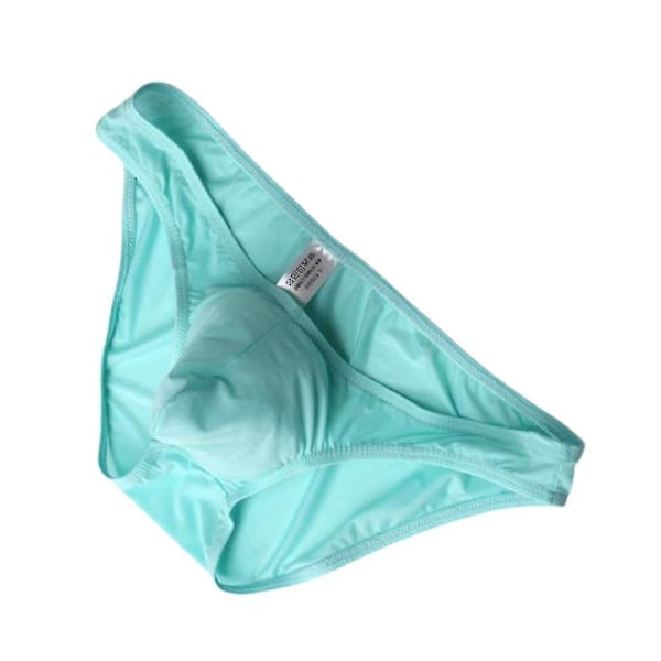 Män Herr Low Waist Briefs Bekväma Stretch Underkläder Sport Kalsonger Påse Underkläder Ljusblå L Light Blue