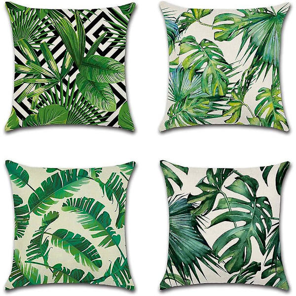 Sett med 2 putetrekk i polyesterstoff med striper, moderne, myk, glatt og komfortabel putetrekk for sofa, seng, stue, soverom, barn, hage, 45x45cm, oransje