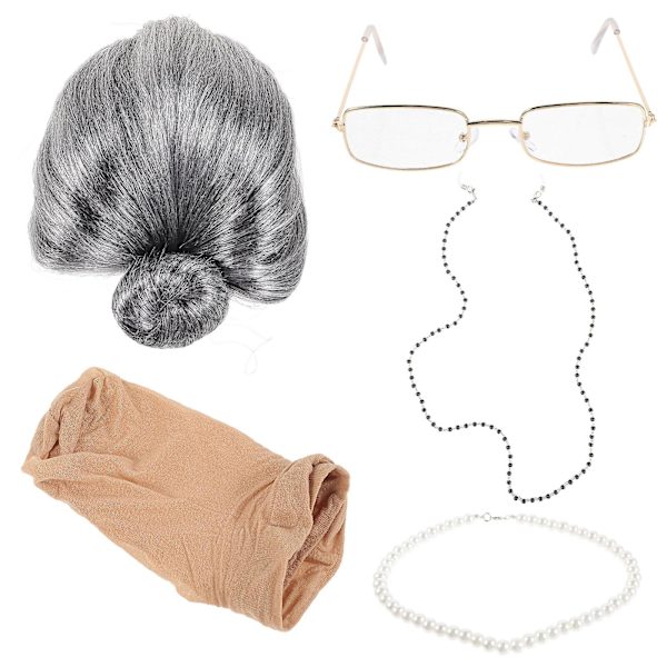 1 Set Vanhan Rouvan Cosplay-setti Juhla Cosplay-setti Mummo Cosplay-rekvisiitta Lavalle Esityksen Rekvisiitta Sekalaiset Värit 123X18X11CM Assorted Color1 23X18X11CM