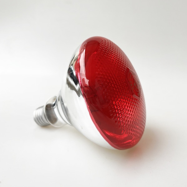 Sæt med 2 Infrarøde Pærer 150W Glas Madservice Rugende Kylling Kæledyr Bad Lys Terapi med Base Flood Light Pære