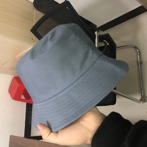 Solhatt för kvinnor, solskydd, strandhatt, sommarbucket-hatt (grå)