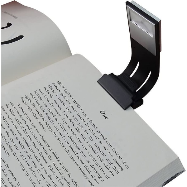 Led Clip-on läsljus Solid Switch 4 ljusstyrkanivåer Bokljus Multifunktion: bokmärke, bokljus, e-läsare, etc.