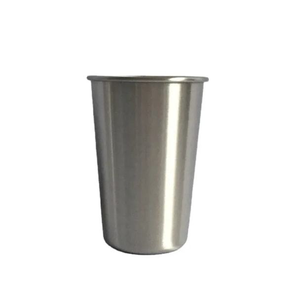 Premium-koppar i rostfritt stål 350 ml vattenkoppar i rostfritt stål (4-pack) Premium-metallkoppar - Stapelbar hållbar kopp