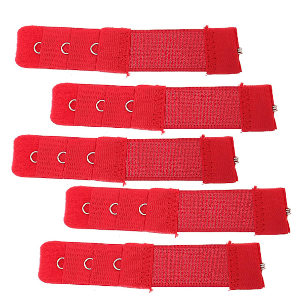 20 stk. Kvinders BH-Forlængelsesbeslag Enkle Knapper Undertøjstilbehør Rød 10X2.3X0.3CM Red 10X2.3X0.3CM