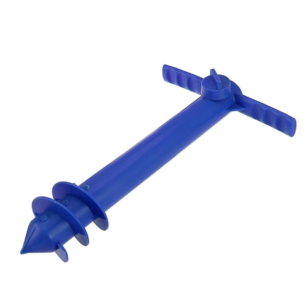 2 stk paraplyanker i plastdrill holder paraplyen din fra å blåse bort eller velte for sand Blue M