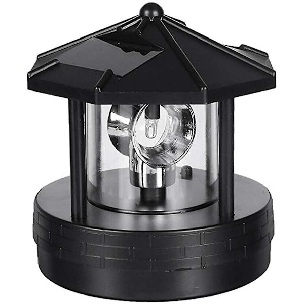 Solcelled Drejeligt Fyrtårnslys Havehave Græsplæne Lampe Belysning Til Udendørs Hjemindretning