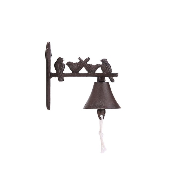 Hengende Dinner Bells Fugl Dørklokke Kime Hengende Smykke Fugl Skulptur Dørklokke Vindklokker Cafe 21*20cm