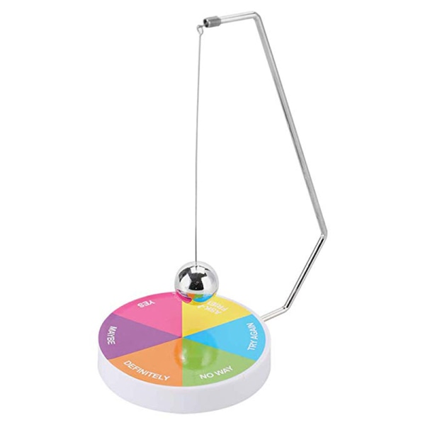Pendul dynamisk skrivebordslegetøj Gavedekoration Magnetisk kuglegynge Pendelsæt（regnbuefarve）