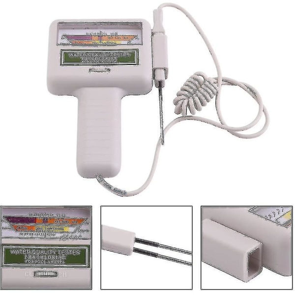 2-in-1 Kloori- ja pH-mittari Uima-allastesteri, Cl2-tason mittari