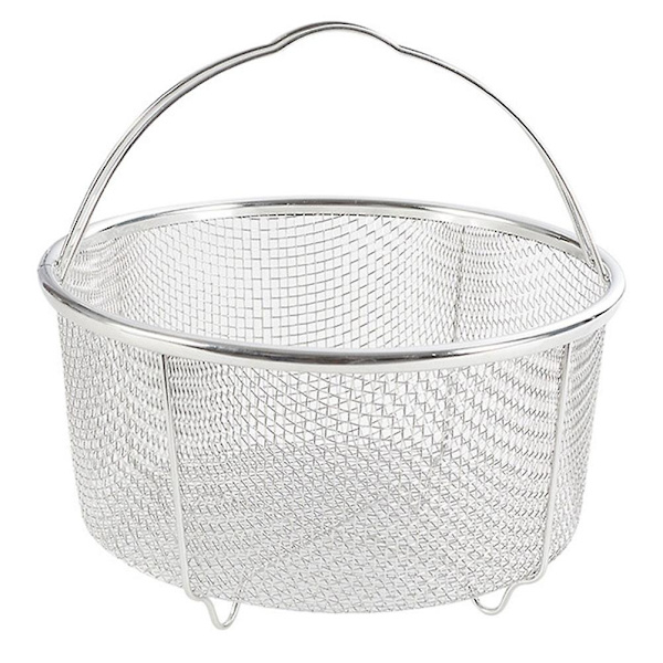 Bærkurv i rustfrit stål Fritureskurv Skyl Deep Fry Basket Foldbar Fritureskurv Mesh Si Strainer Kurv Sølv 20,5x20,5cm Silver 20.5x20.5cm
