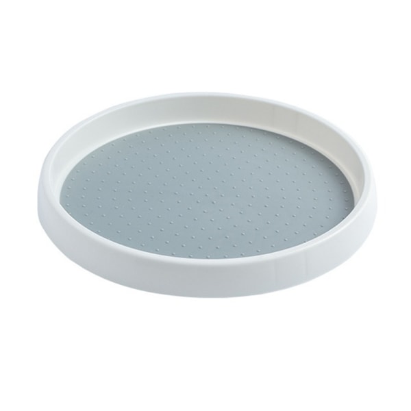 Lazy Susan -kiertoalusta kaappeihin, keittiön kaappeihin, jääkaappiin, kylpyhuoneeseen, meikkipöydälle, pöydälle, muovi, liukastumaton (30 cm)
