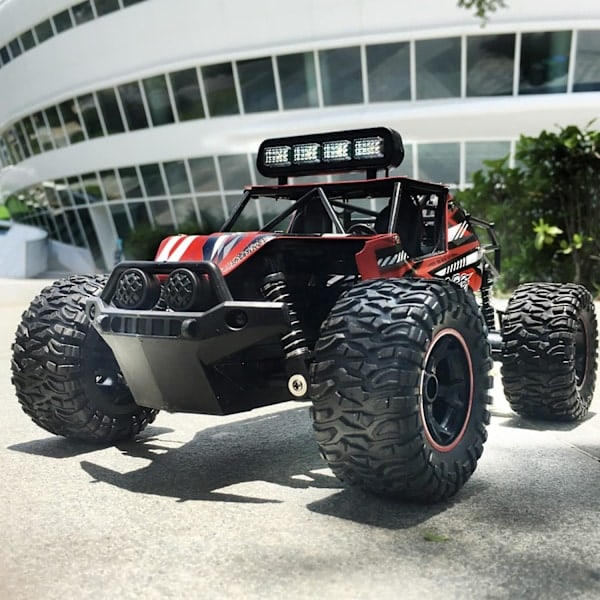 Kauko-ohjattava auto, 1:16 RC-auto LED-valoilla, 2,4 GHz korkea_RY