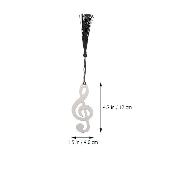10 kpl Luovia Metalli Kirjanmerkkejä Luova Musiikkihuomautus Kirjanmerkki Herkkä Kirjanmerkki Musta 111x4x0.01cm Black 1 11x4x0.01cm