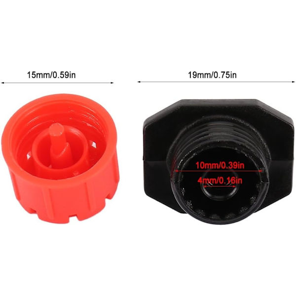100 stk. Dryp-vanding Drypper, Have-Emitter Sprinkler Dyser, 360° Justerbar Automatisk Dryp Vanding til Planter