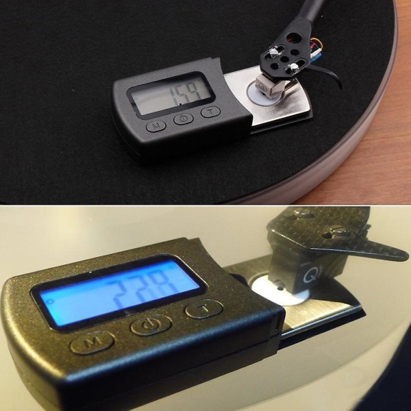 Digital platespiller stift kraft skala måler profesjonell bærbar digital skala tester (1 stk, svart)