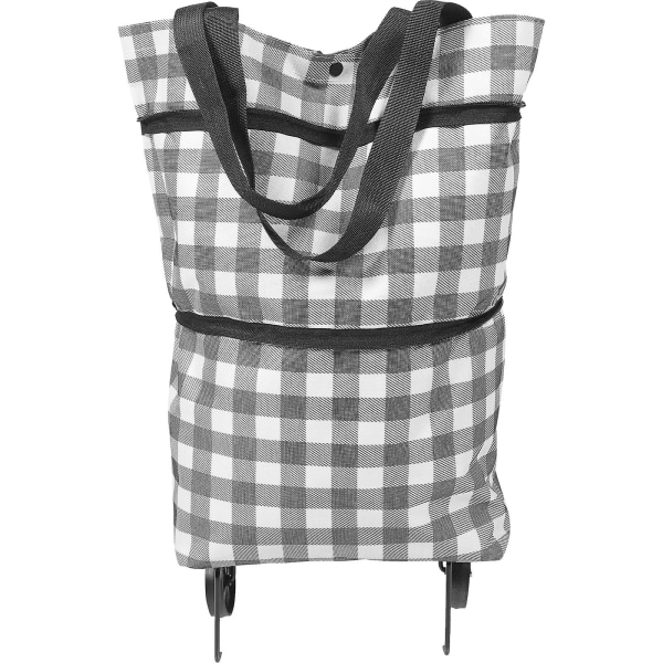 Trolley Foldbar Indkøbspose Letvægts Praktisk Sammenklappelig Indkøbspose Vogn 45x39cm 45x39cm