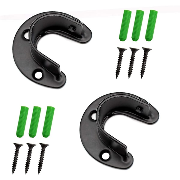 Artisan-sh 2-pack Garderobsstångsbeslag - 27 mm Justerbar Flänsstavshållare, Garderobsstång Kan Användas För Garderobsbeslag/Gardinstång/Klädstång (b