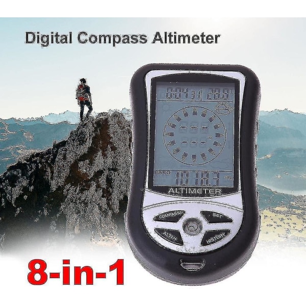 Altimeter Termometer Barometer Multifunksjonskompass