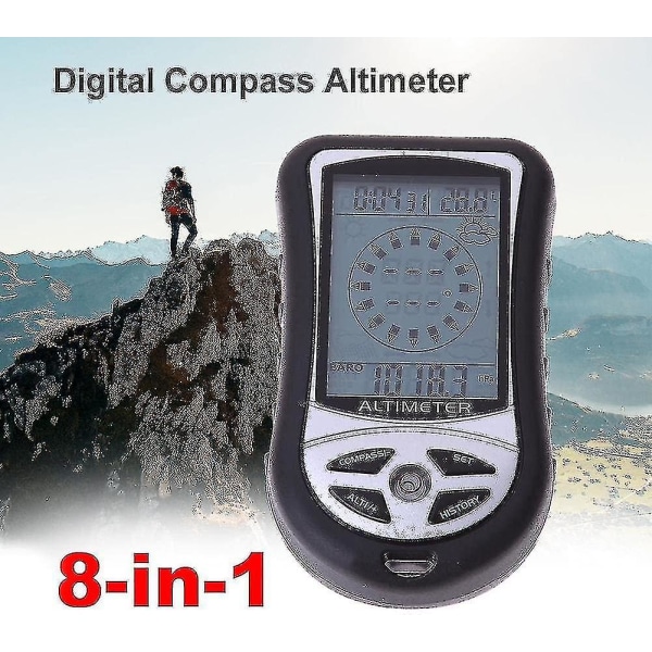 Höjdmätare Termometer Barometer Multifunktionskompass