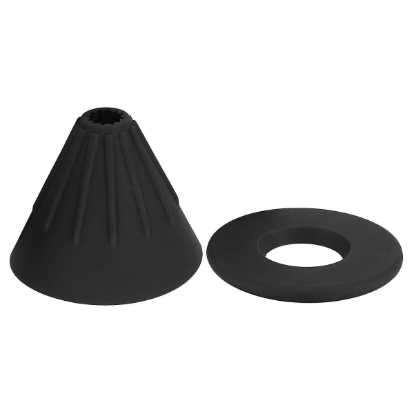 Sammenleggbar kaffedrypp filterkopp kompatibel med fotturer, camping, hjem (svart)