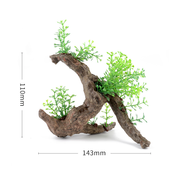 Akvariumdekorasjoner Magic Aquarium Harpiksdekorasjon Paviljong Fargerik Bro Tre Steinhaug Harpiks Dødt Tre A