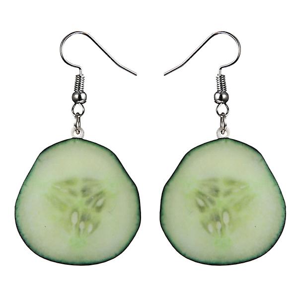 1 Pair Of Creative Fruit Shaped Earrings Fashion Ear Dangle Delicate Women Dangler Ear Jewelry Green