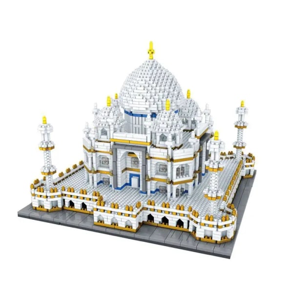 Arkitekturkolleksjon - Taj Mahal Byggesett - Modellsett & Gave til Barn & Voksne - Mikro Mini Blokk