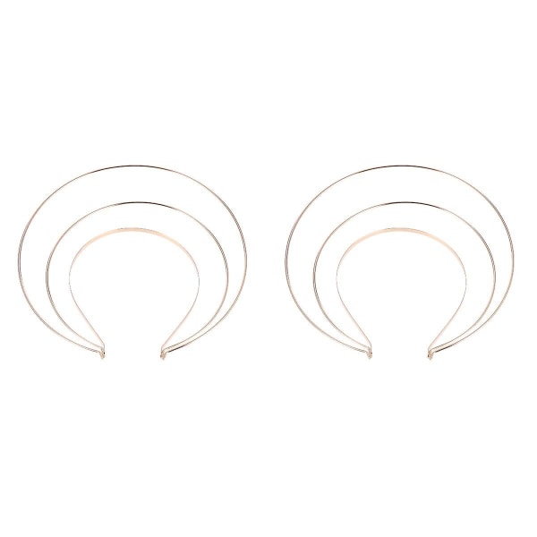 3 Pcs  Ancientry Halo Headband Crown Hairhoop Women Costume Headpiece Headdress2 pcs22X20cm