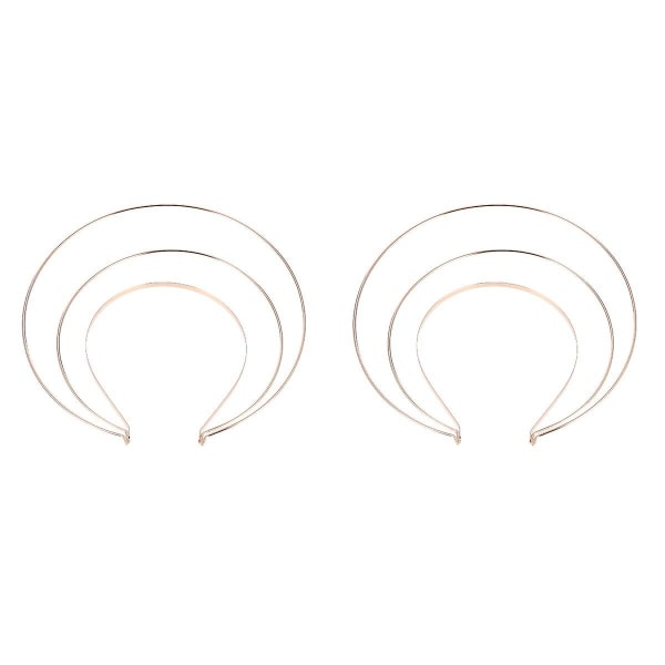 3 stk Antikk Halo Hodebånd Krone Hårbånd Kvinne Kostyme Hodeplagg Hodeplagg 2 stk 22X20cm 2 pcs 22X20cm