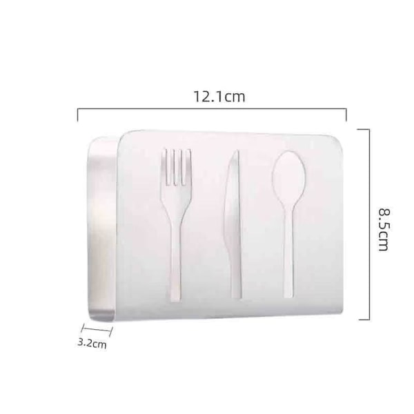Serviettholder, Tissuedispenser Rustfritt Stål Papirserviettholder Moderne Serviett Holder Stativ Borddekor (1 stk)