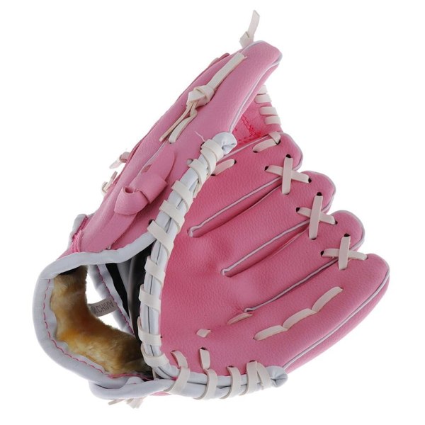 Baseball Batting s PU læder boldspil tilbehør 12,5 tommer - Pink