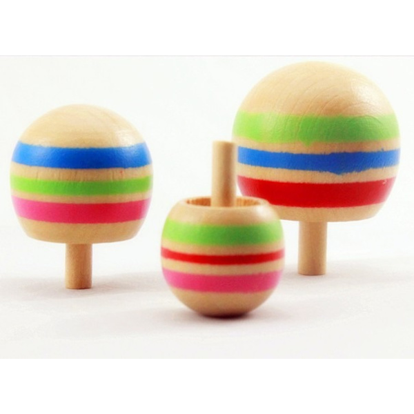 3 st Trä Gyro Finger Spinner Snurrande Topp Leksak för Barn Stressavlastare, Perfekt Intellektuell Leksakspresentuppsättning