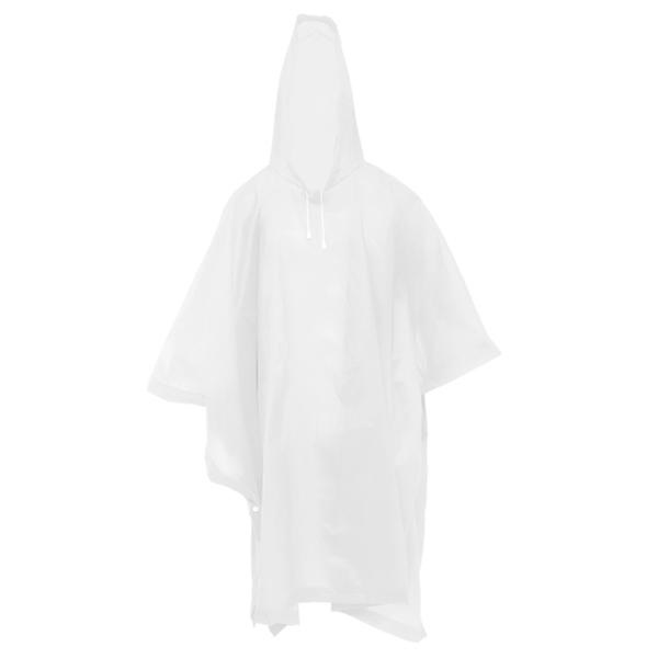 Portabel Vuxen Poncho Bekväm Regnrock Regnponchos För Kvinnor Utomhustillbehör Vit 125x125x0.1cm White 125x125x0.1cm