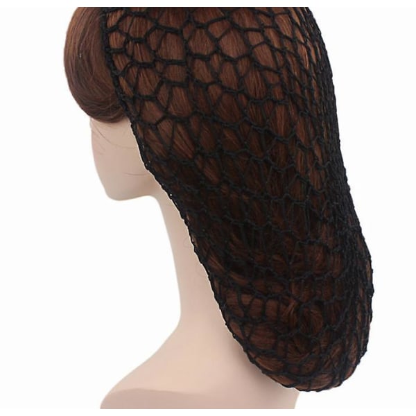 3 Pieces Mesh Hair Net Soft Rayon Knit Snood Hat Sleeping Crochet Hairnet Long Hair Net Snoods Cover Crocheted Hair Net Cap Hair Covers For Women