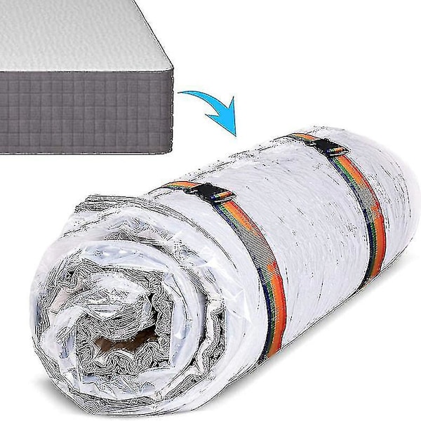Ssxjv Vakuumposer til madrasser / Dyneopbevaringsposer - Pladsbesparende vakuumopbevaringsposer til ekstra store latex / skummadrasser - Kraftig - Tyk plastik
