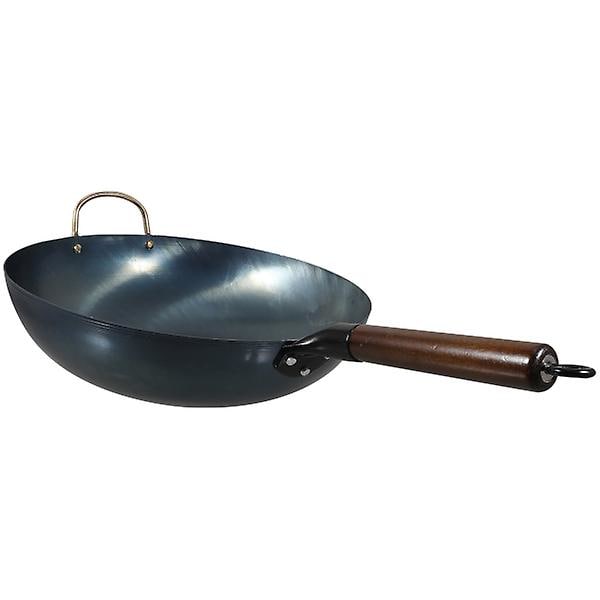 Køkken Kogepande Flad Bundpande Jernpande Non-stick Pan Køkken Tyk Wok 32X8CM 32X8CM